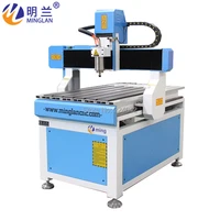 small mini advertising cnc router 6090 with 4th rotary axis for aluminum wood mdf