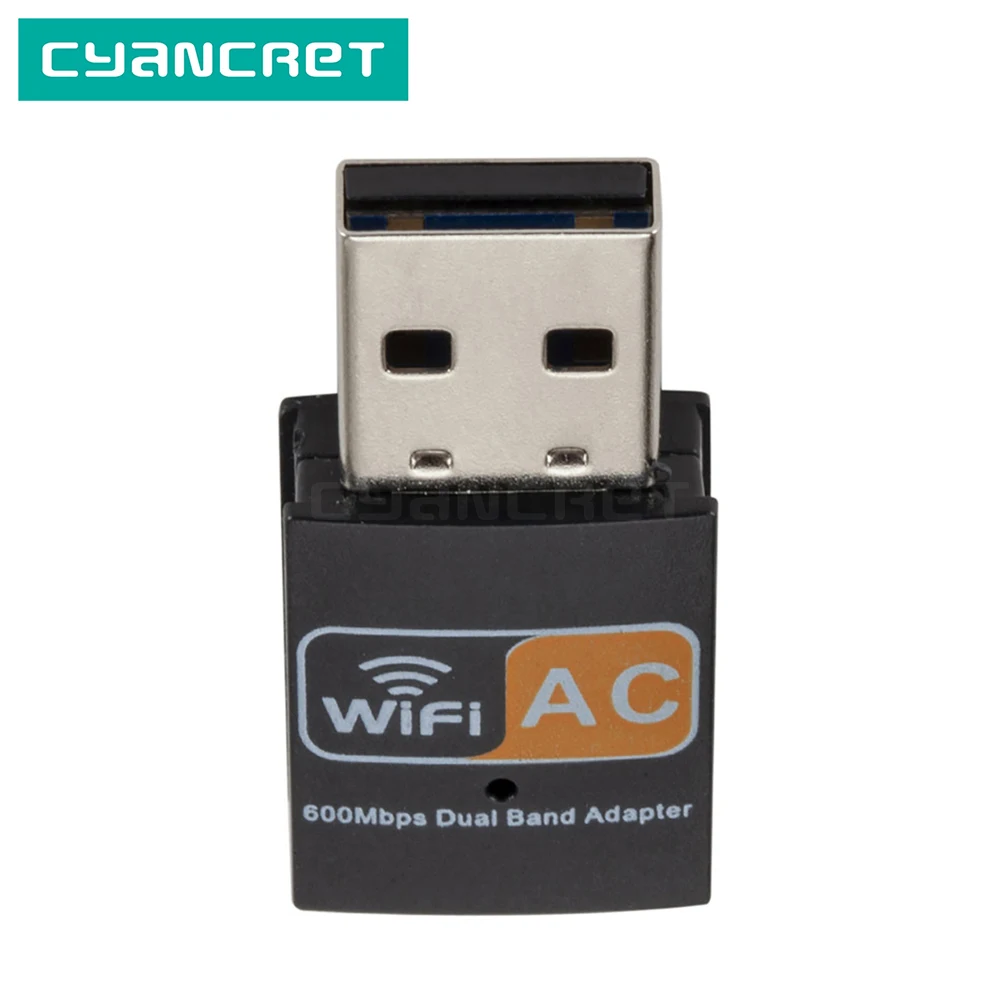 Мини Usb беспроводная сетевая карта Wi-Fi приемник 2 4G и диапазона 11AC 600 м встроенный
