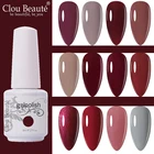 Clou Beaute Red Series 8 мл 115 цветов гель лак для ногтей Vernis Полупостоянный лак для ногтей клей для ногтей УФ Гель-лак для ногтей оборудование