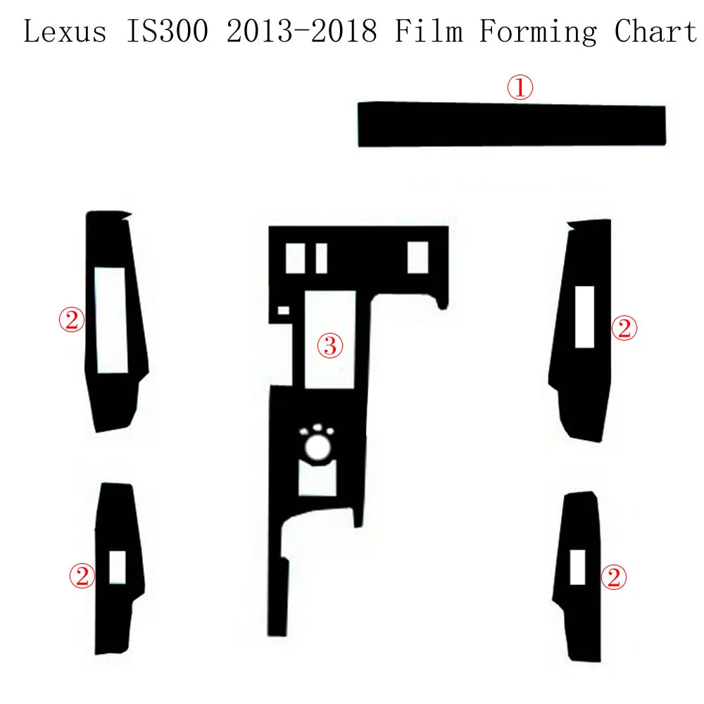 Для Lexus IS300 2013 2019 внутренняя Центральная панель управления дверная ручка 3D/5D