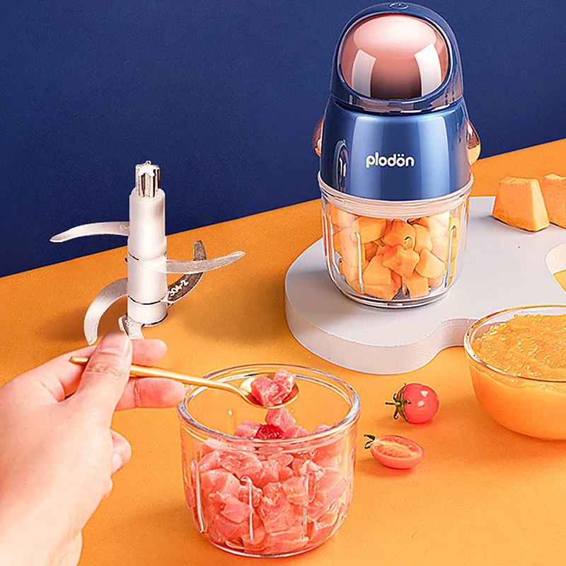 

300ml Baby Food Supplement Meat Grinder Multi-function Food Processor Electric Meat Grinder Portable Mini Blender Cup 220V