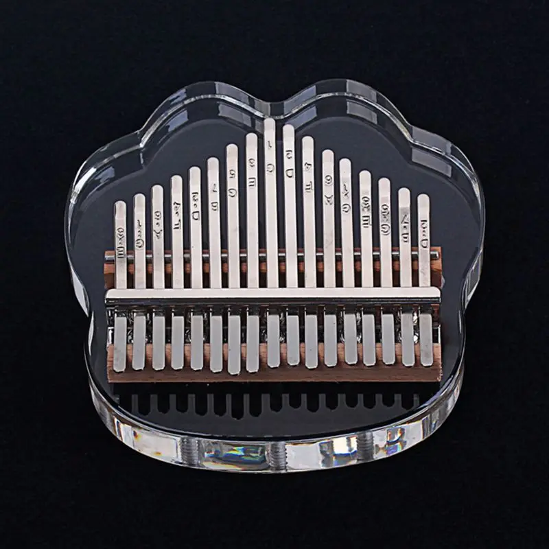 

17 Keys Kalimba Thumb Piano Finger Transparent Acrylic Musical Instrument Drop Shipping