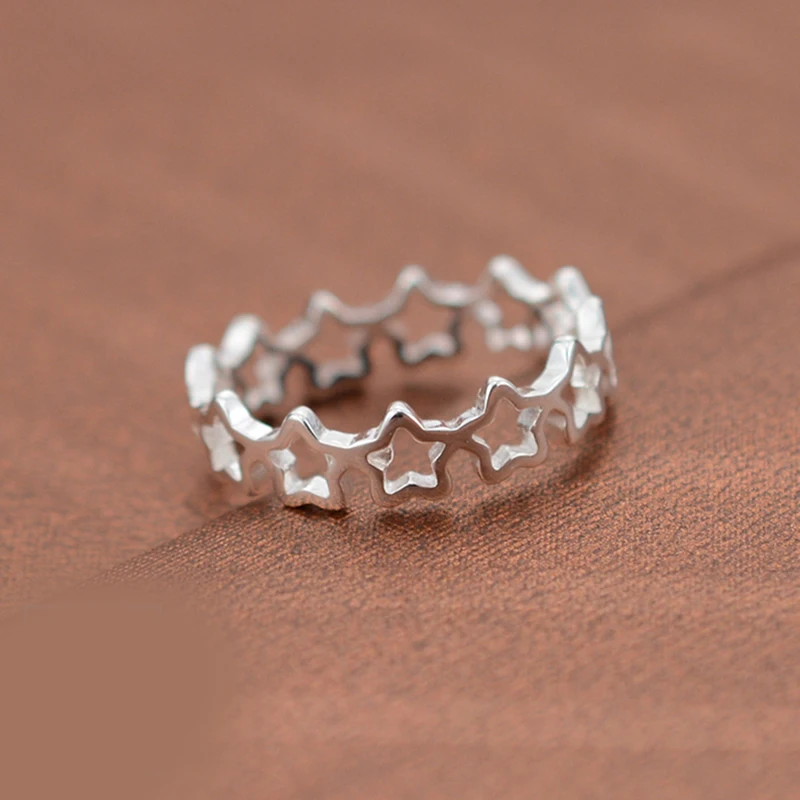 Женское Винтажное кольцо из серебра 925 пробы в виде звезды | Украшения и