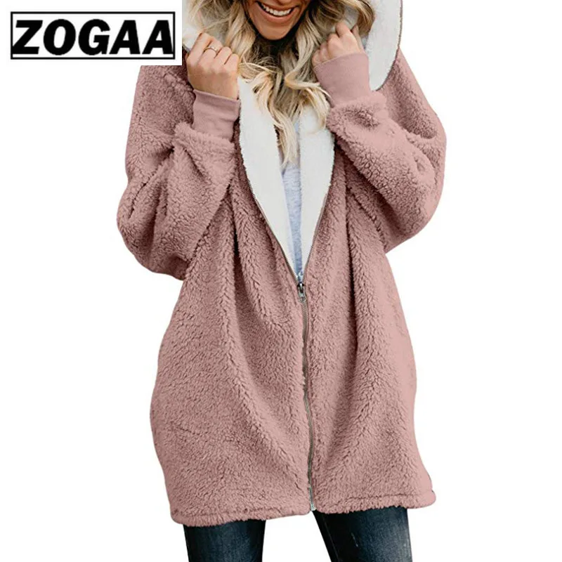 Новые женские толстовки на молнии для девушек зимняя свободная пушистая