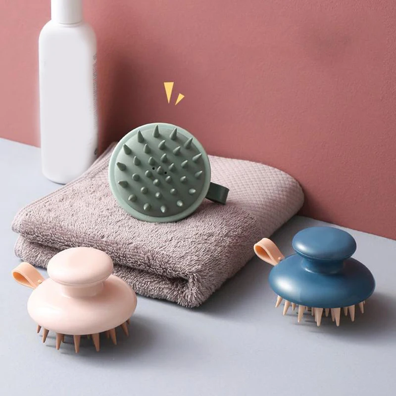 

1PCS Hand-held Silicone Massage Comb Hair Bath Brush For Dry/wet Use Haircare Comb Scalp Massager Handheld Comb Bjstore