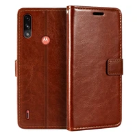 Case For Motorola Moto Power Wallet Premium Leather Magnetic Case Cover With Card Holder For Motorola Moto E7i Power