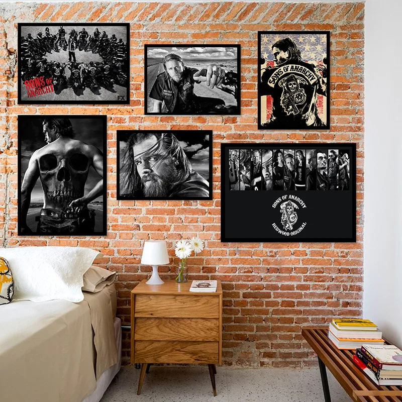 

Anarchy TV Series Poster And Prints Painting Home Decor Modular Poster Bedroom Kids Decorative