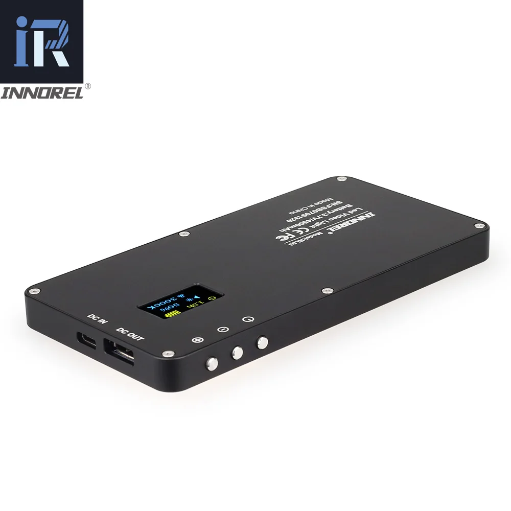 INNOREL RL03 LED Mini Portable ultra-thin photography lights Outdoor travel mobile battery 4500 mAh live video fill light