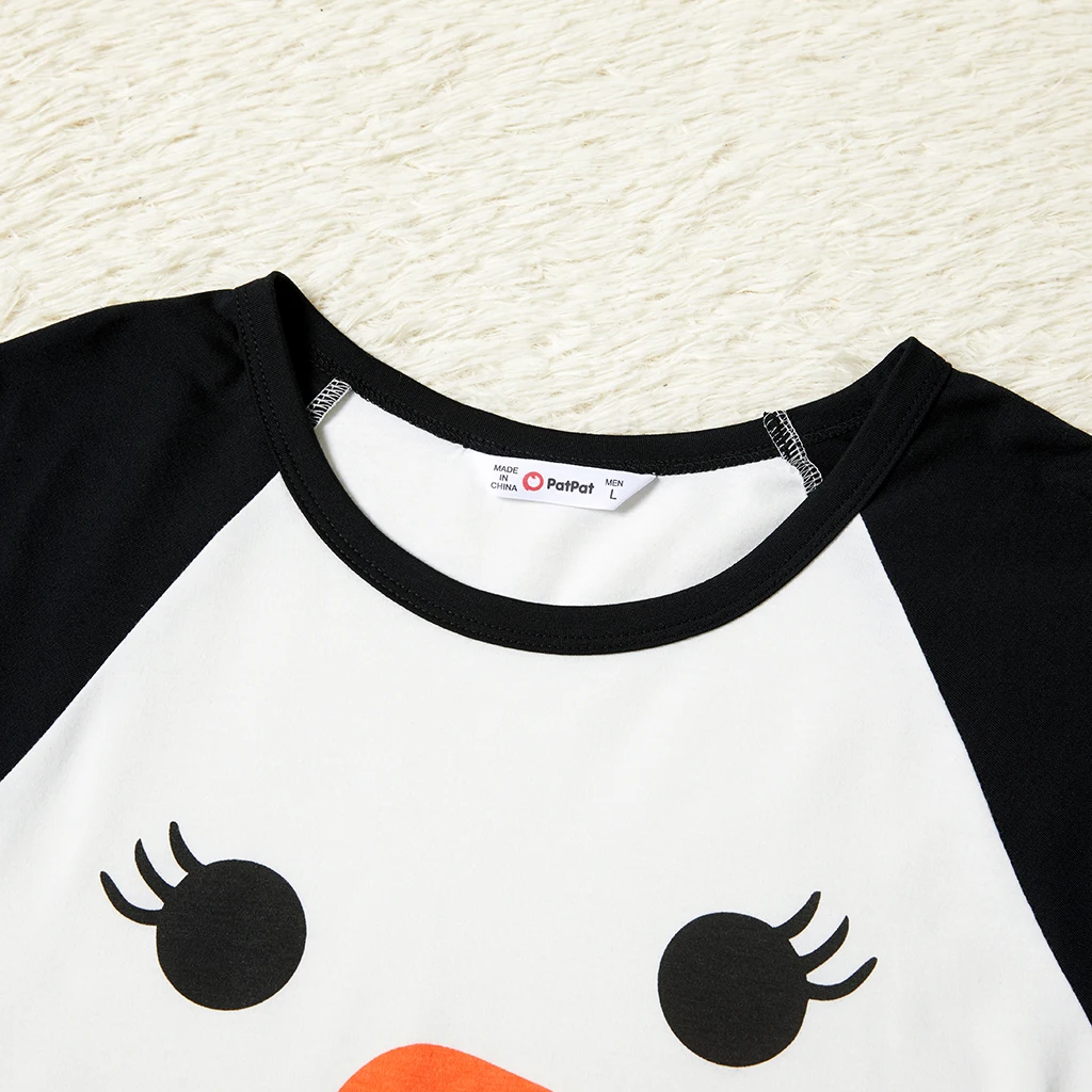 Пижамные комплекты PatPat в клетку с принтом снеговика и моркови (огнестойкие) | Мать