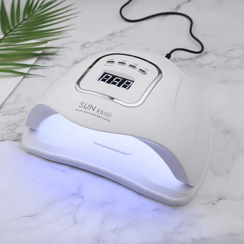 Лампа SUN X5 MAX УФ/LED с датчиком и ЖК-дисплеем для маникюра сушилка гель-лака