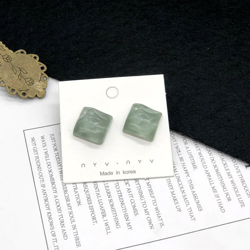 Серьги из серебра 925 Корейский Японский небольшой свежий чистый красный