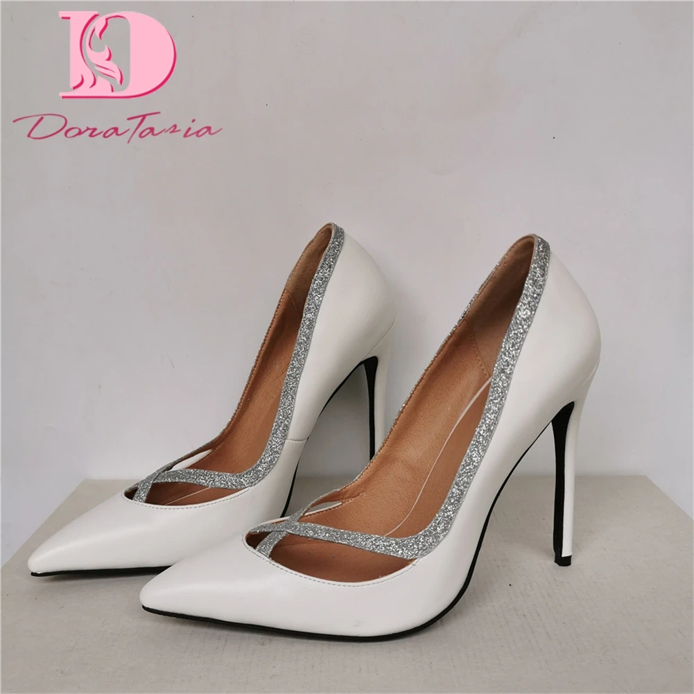 

Женские туфли-лодочки с острым носком DoraTasia, элегантные лаконичные туфли на тонком высоком каблуке, лето-осень 2021