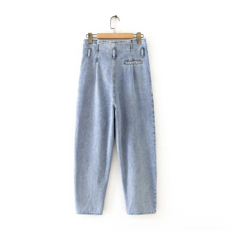 

2020 Summer jeans vintage boyfriend jeans women high waist pants loose harem pants baggy denim pants bleaching jeans casual