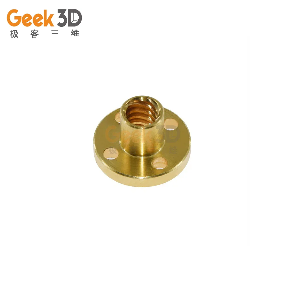 Geek 3D 8 винтовая гайка из латуни 22 мм гайки с фланцем для станка ЧПУ принтеры