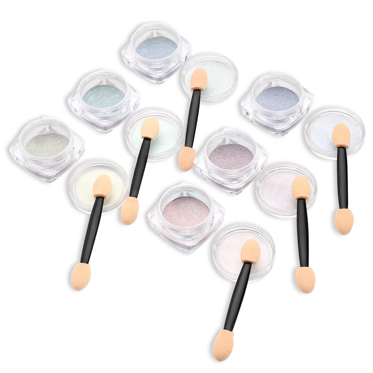 Beautybigbang 0 2 г мерцающий перламутровый пигмент для Ногтей Сияющий лазерный Корпус