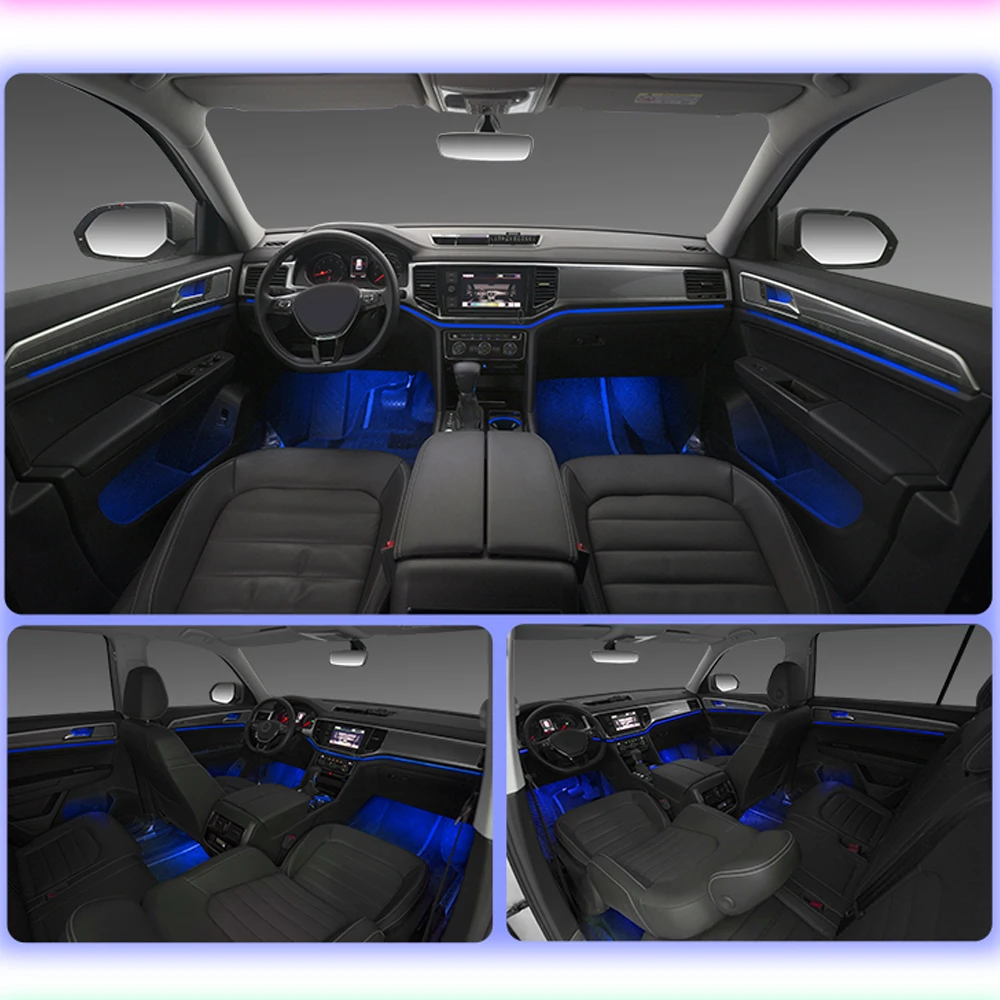 Для VW Teramont X 17-21 оригинальная световая полоса для двери автомобиля улучшенная