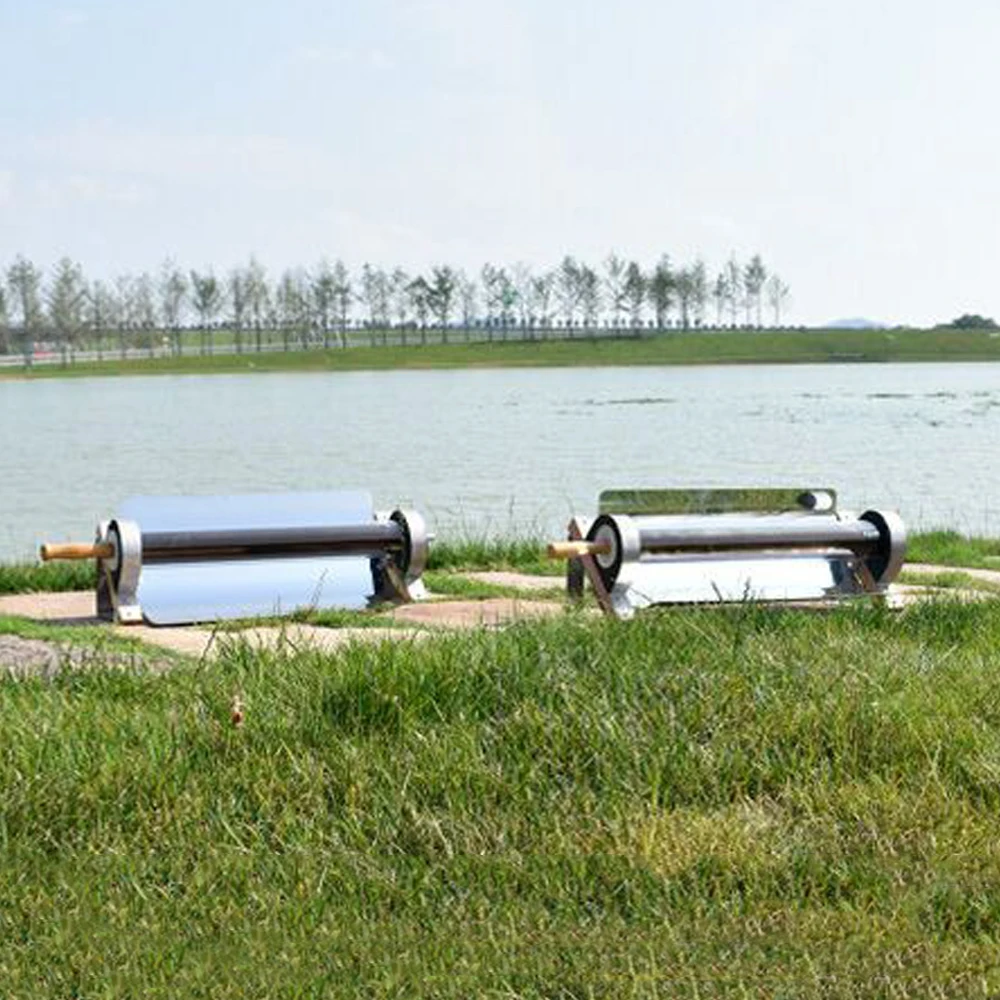 Открытый Портативный солнечной энергии барбекю гриль Однотрубная печь для