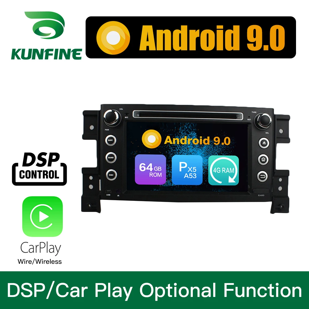 Android 9 0 Восьмиядерный 4 Гб ОЗУ 64 ПЗУ автомобильный DVD GPS мультимедийный плеер