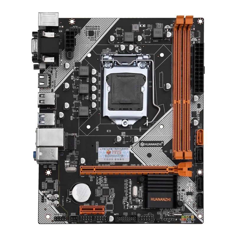 

Материнская плата HUANAZHI B75 LGA1155 CPU 2XDDR3 1600/1333 МГц память M.2 NVME PCI Express3.0 SATA3.0 VGA + DVI + HD ПК