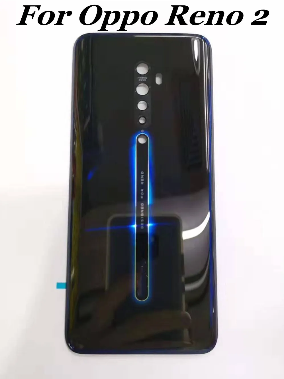 100% оригинал для OPPO Reno 2 задняя крышка стеклянная батарея Чехол Камеры len flash camp с