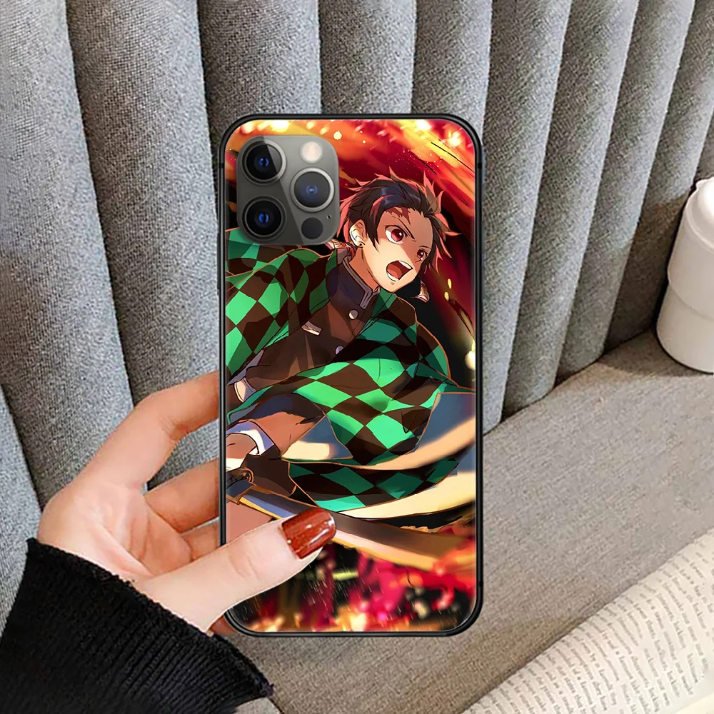

Kamado Tanjirou Demon Slayer Phone Case cover For iphone 5 5S 6 6S PLUS 7 8 11 12 mini X XR XS PRO SE 2020 MAX black prime soft