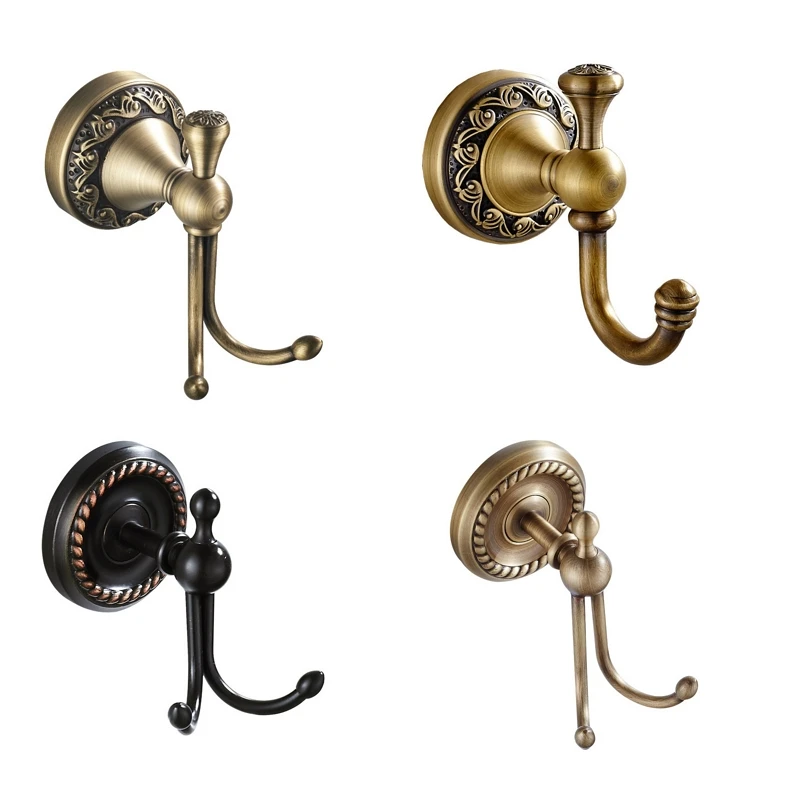 Античный латунный крючок для халатов настенный шляп пальто ретро вешалка