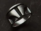 Кольцо мужское из нержавеющей стали в виде спартанской кожи