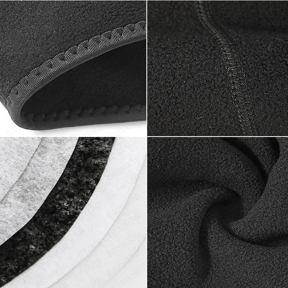 Мужская и женская ветрозащитная водонепроницаемая черная велосипедная маска