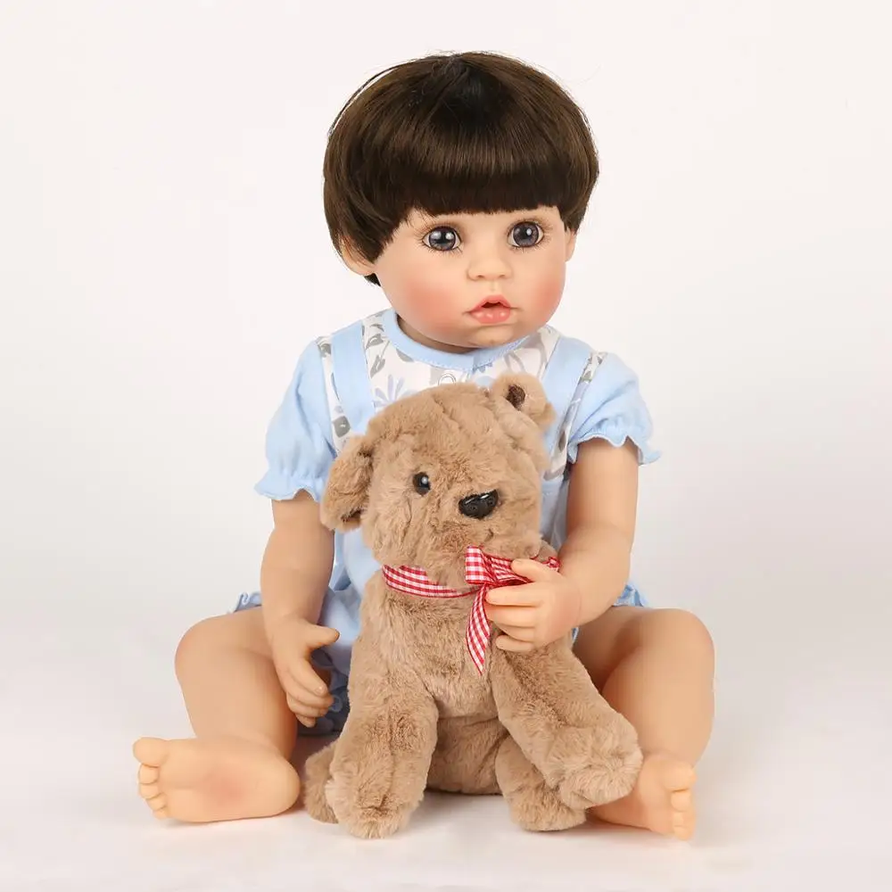55 см полностью силиконовый виниловый светильник для куклы Reborn Baby