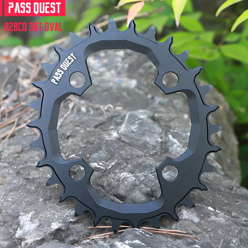 PASS QUEST MTB Chainring 82 BCD Round/Oval Narrow Wide Mountain Bicycle Chain wheel 30-36T