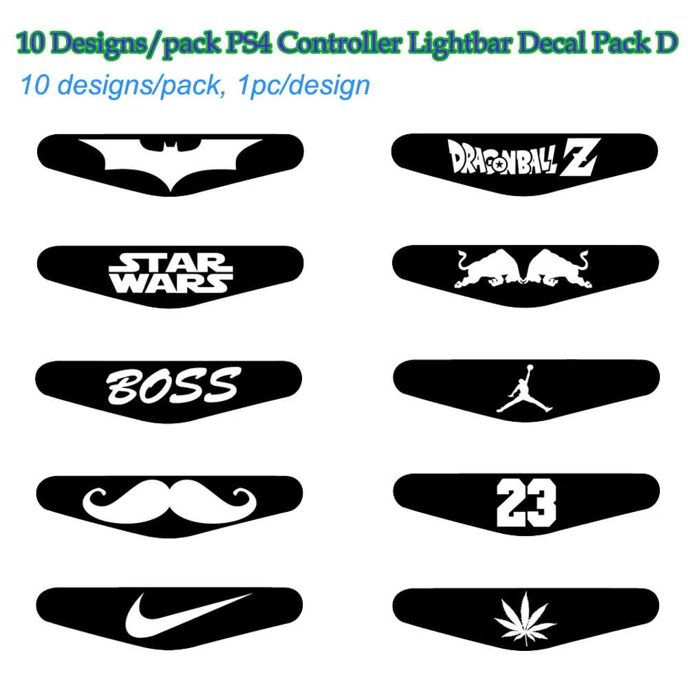 10 sets LED Light Bar Skin Sticker in 1/set For Playstation4 Custom Decal Game for PS4 Dualshock Controller | Электроника