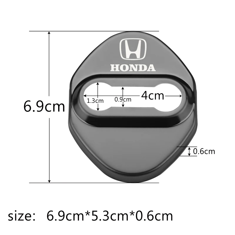 Автомобильный Стайлинг защитный чехол для дверного замка Honda Civic Accord CRV Hrv Jazz