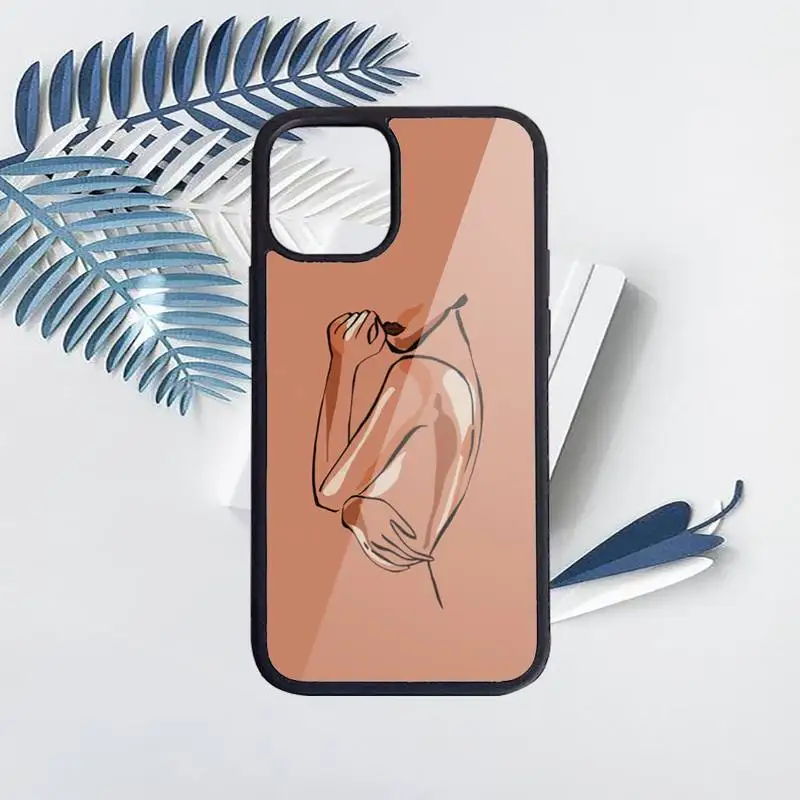 

Abstract art design sexy girl Phone Case for iPhone 11 12 pro XS MAX 8 7 6 6S Plus X 5S SE 2020 XR Hard PC