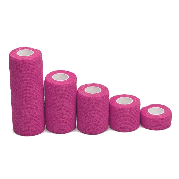 pink 6 упаковок, самоклеящаяся лента, Водонепроницаемая дышащая эластичная связывающая лента для первой помощи, медицинская терапия - Цвет: pink