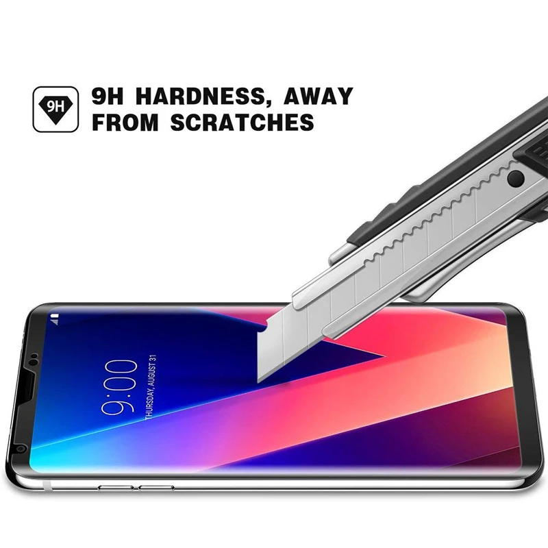 3D полное покрытие из закаленного стекла для LG G8 G7 G5 V30 V40 V50 Закаленное стекло Защитная пленка для экрана