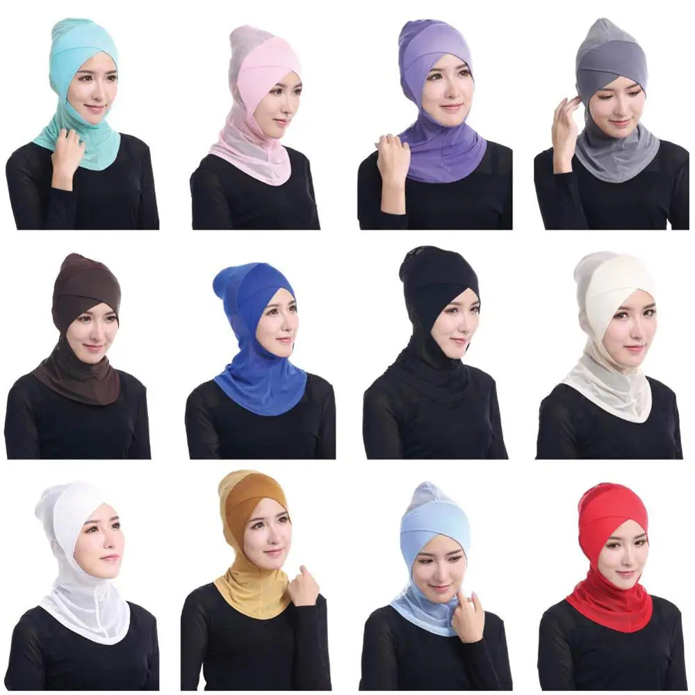 

Women’s Muslim Mini Jersey Hijab Scarf Lace & Modal Shin Face Inner Cap