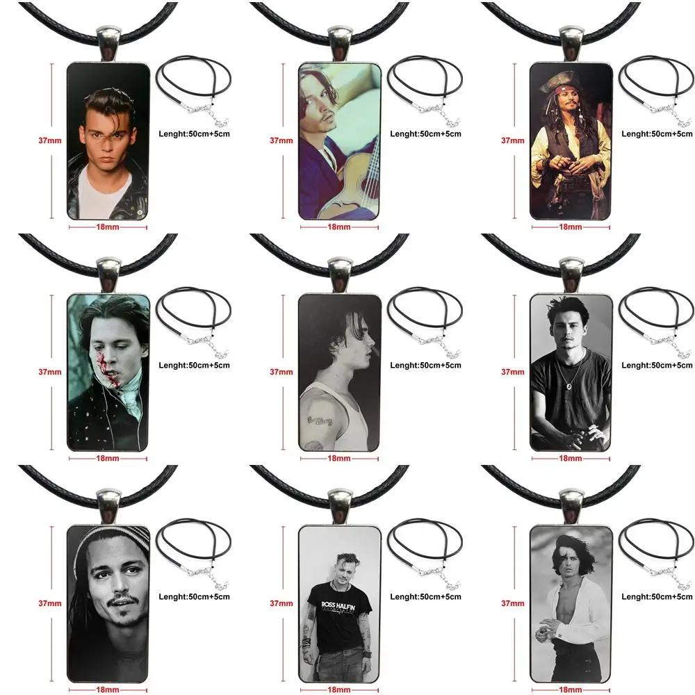 Модный стеклянный кабошон ожерелье с кулоном для женщин со стальным покрытием