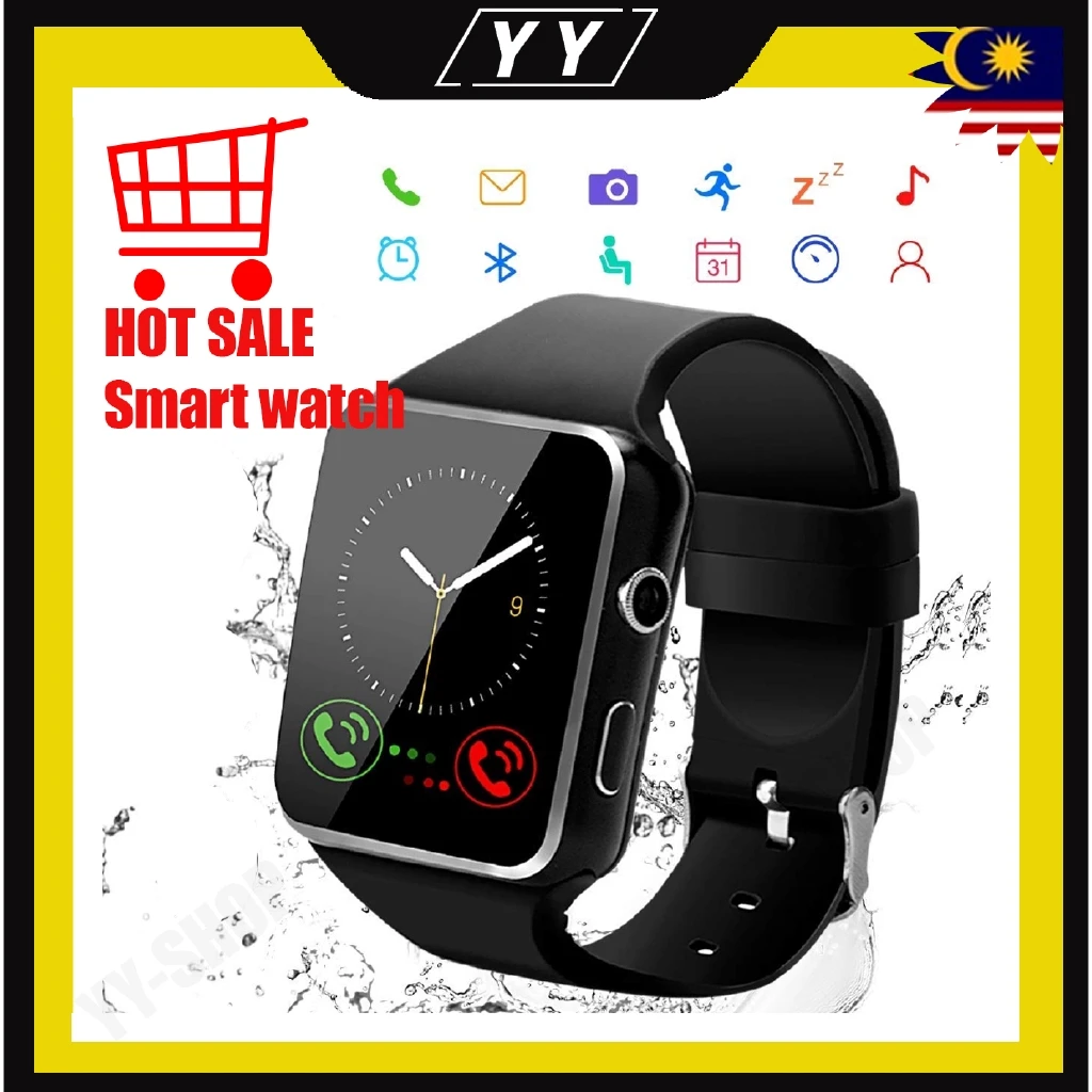 Hot! YY Store New Arrival X6 Smart Watch with Camera Touch Screen Support SIM TF Card Bluetooth Smartwatch | Электроника