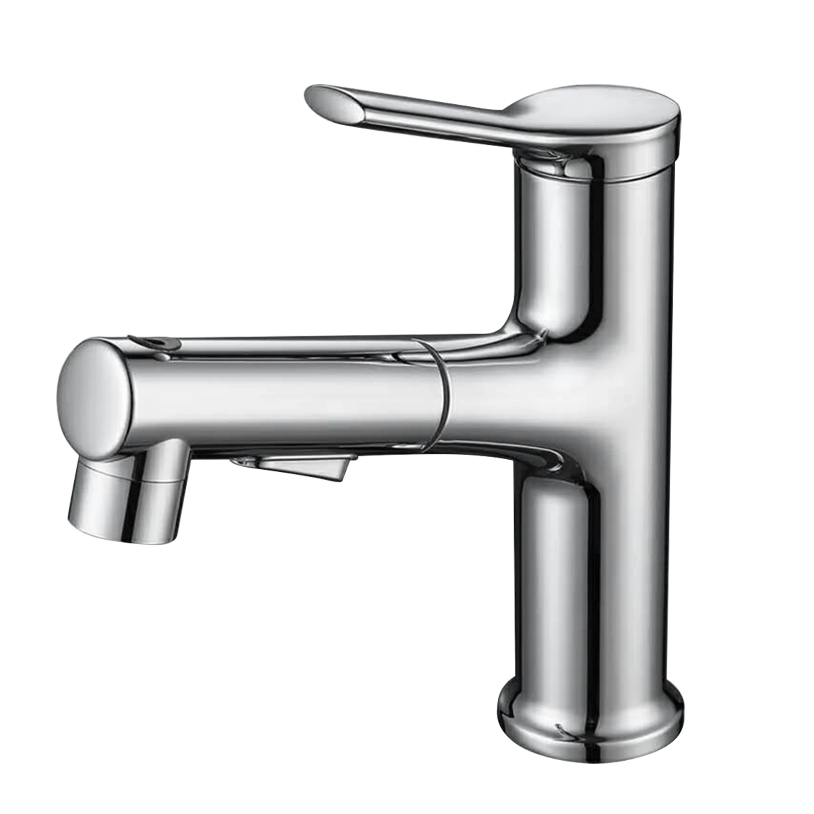 

Sink Hot And Cold Water Home Spray Brass Single Handle Modern Kitchen Bathroom Tap Basin Faucet Hotel Pull Out Multifunctional