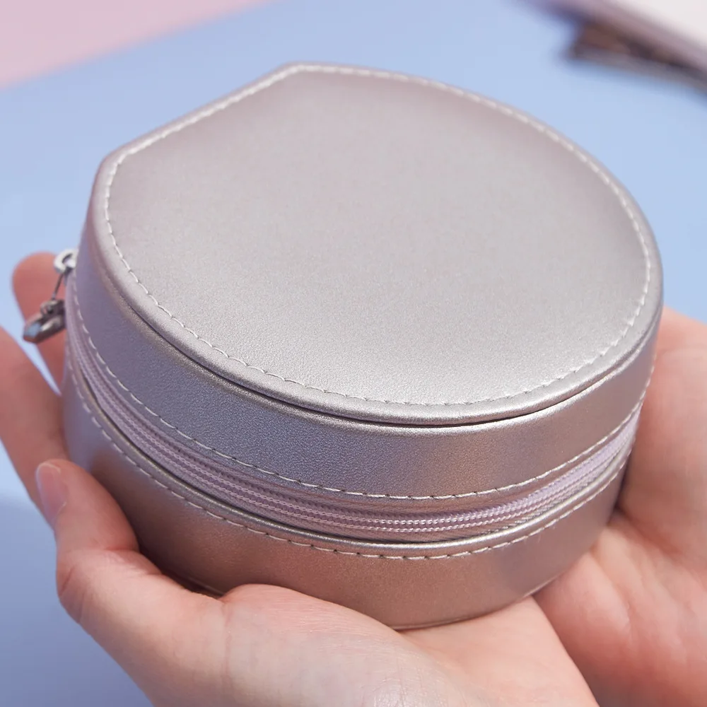 2022 New round Jewelry Box Earrings Necklace Bracelet Ring Creative Ornament Storage Organizer | Украшения и аксессуары