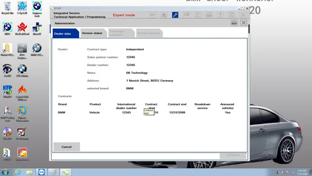 2020 11 для BM-W ICOM NEXT WI-FI S + одно PCB A2 B C Поддержка оборудование диагностики и