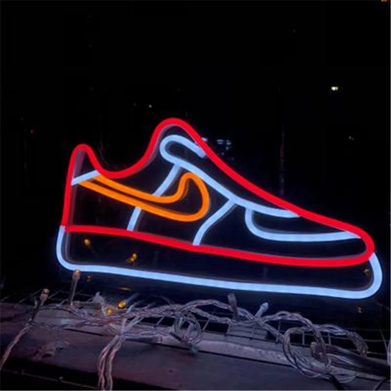 

Shoes Neon Signs Wall Decoration Led Neon Light Sign Board Display Birthday Gift Colorful Christmas Party Bar Lights Table Lamp