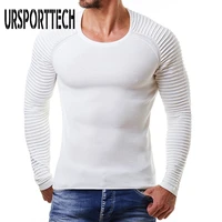 ursporttech autumn winter ribbed striped sweater men pullover 2020 new casual long sleeve o neck knitted loose solid men sweater