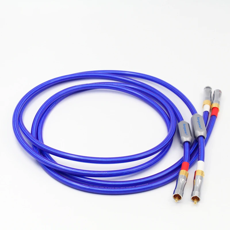 

Audiophile Grade HiFi RCA Cable Hi-end 4 Core Oxygen-Free Copper Silver-Plated Dual RCA Audio Line