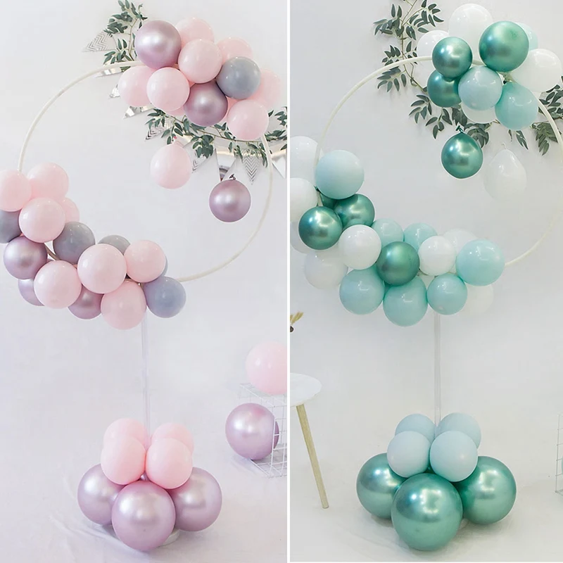 

Balloon Garland Round Stand Holder Column Confetti Balloons Happy Birthday Ballon Kids Baby Shower Wedding Party Decorations