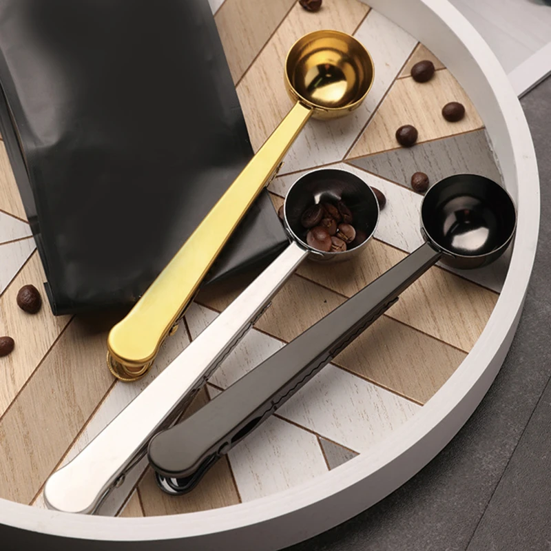 

Зажим для кофейной ложки, с зажимом для запечатывания, зажим из нержавеющей стали для хранения молока и кофе, герметизируемый товар