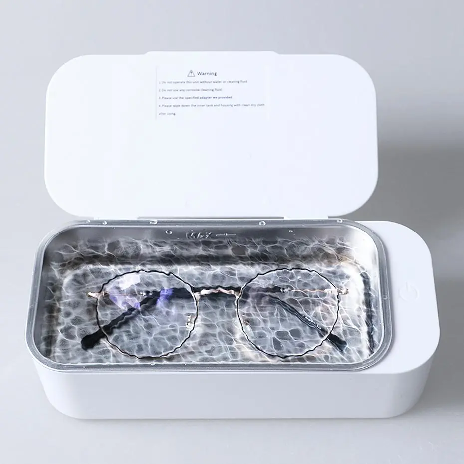 Портативный Ультразвуковой очиститель для очков часов колец ожерелий