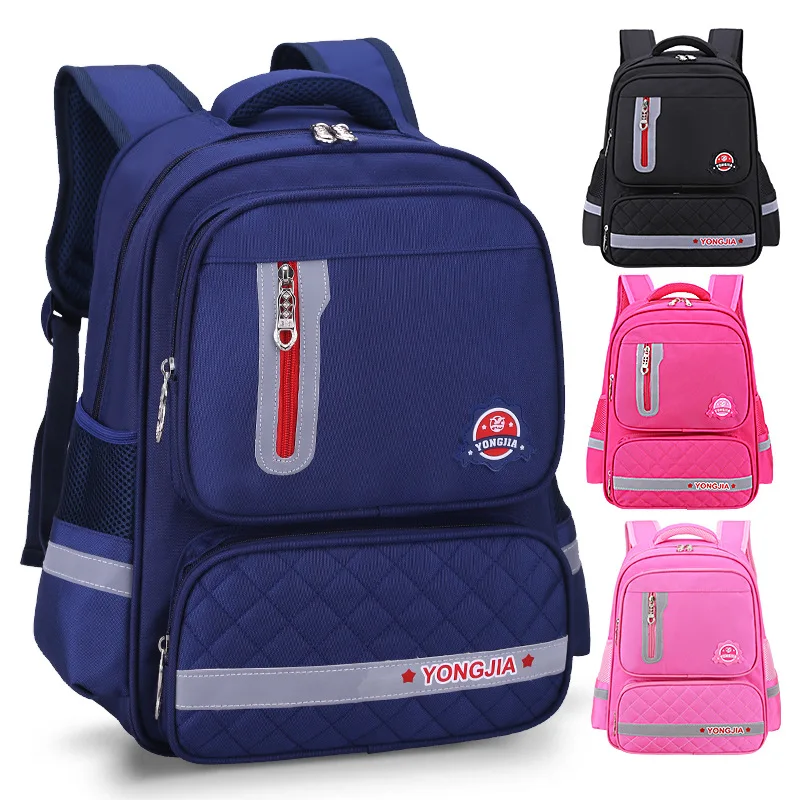 Детский Школьный рюкзак, водонепроницаемый ортопедический рюкзак для мальчиков и девочек