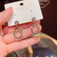 new trendy nickel earrings stud earrings for women earrings korean fashion diamond inlaid earrings jewelry birthday party gift