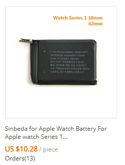 Sinbeda для Apple Watch серии 1st Gen ЖК-дисплей сенсорный экран дигитайзер 38 мм/42 мм Замена для Apple Watch 1 ЖК-дисплей 7000
